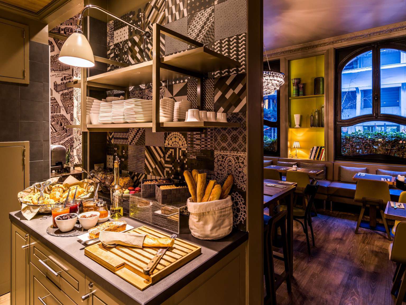 Hotel Louison Paříž Restaurace fotografie